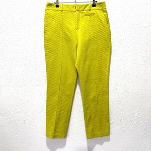 Soft Surroundings  raised circle‎ pattern Vibrant Yellow pants 8